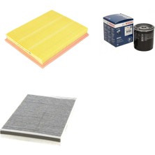 Bosch Filtre Bakım Seti Opel Astra H 1.6 2004-2007 105 Beygir Z16XEP Hava + Yağ F. + Polen Filtre Sardes