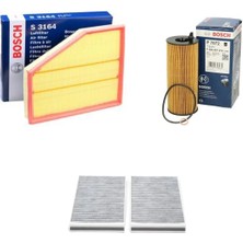 Bosch Filtre Bakım Seti Bmw 5 Serisi E60 520 D Dizel 2008-2010 N47D20 Motor Hava + Yağ F. + Polen Filtre Bosch