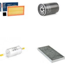 Bosch Filtre Bakım Seti Ford Focus 2.0 2000-2004 Benzinli Hava + Yağ F + Yakıt F. + Polen Bosch