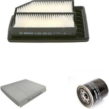 Bosch Filtre Bakım Seti Honda Cıvıc 1.8 140 Beygir 2007-2012 Hava + Yağ F. + Polen Filtre Sardes