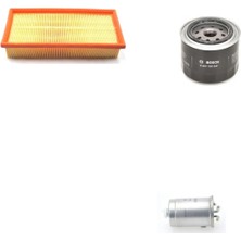 Filtre Bakım Seti Land Rover Freelander 2.0 Dizel 98 Beygir 20T2N Motor 1998-2001 Hava + Yağ F. + Yakıt Filtre Bosch