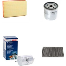 Bosch Filtre Bakım Seti Seat Toledo 1.6 105 Beygir 2002-2006 Aus Azd Bcb Motor Hava + Yağ F + Yakıt F. + Polen Sardes