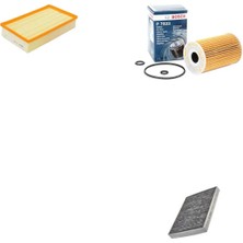 Bosch Filtre Bakım Seti Volkswagen Caravelle T5 2.0 Tdı 2004-2015 Hava + Yağ F. + Polen Filtre Bosch