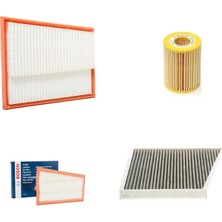 Bosch Filtre Bakım Seti Mercedes E280 Cdı W211 2005-2008 190 Beygir Dizel Hava + Yağ F. + Polen Filtre Sardes