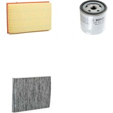 Bosch Filtre Bakım Seti Volkswagen Bora 1.6 Benzin 105 Beygir Azd Bcb Motor Hava + Yağ F. + Polen Filtre Sardes
