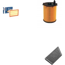 Bosch Filtre Bakım Seti Peugeot 206+ 1.4 Hdı Dizel 2011+ Hava + Yağ F. + Polen Filtre Sion