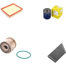 Bosch Filtre Bakım Seti Peugeot 206 2.0 Hdı Dizel 1999-2001 Hava + Yağ F + Yakıt F. + Polen Sion