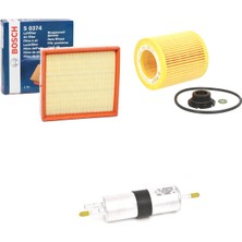 Bosch Filtre Bakım Seti Bmw 3 Serisi F30 F80 320I Benzin 2012-2013 Hava + Yağ F. + Yakıt Filtre Bosch