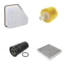 Bosch Filtre Bakım Seti Toyota Avensis 2.0 D 4d 2009-2011 Dizel Hava + Yağ F + Yakıt F. + Polen Bosch