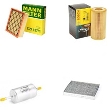 Bosch Filtre Bakım Seti Volvo S40 Iı 2.5 T5 Benzinli 2004-2013 Hava + Yağ F + Yakıt F. + Polen Sardes