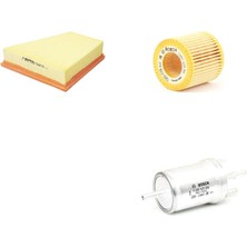 Bosch Filtre Bakım Seti Volkswagen Polo 1.2 Benzin 6r 6c 70 Beygir 2010-2016 Hava + Yağ F. + Yakıt Filtre Bosch