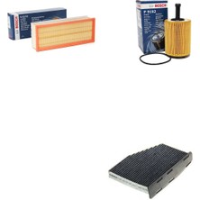 Bosch Filtre Bakım Seti Volkswagen Touran 1.9 2.0 Tdı Dizel 2005-2009 Hava + Yağ F. + Polen Filtre Bosch