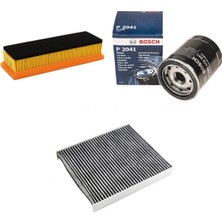 Bosch Filtre Bakım Seti Fiat Grande Punto 1.2 1.4 Benzinli Hava + Yağ F. + Polen Filtre Bosch