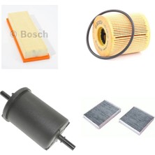 Bosch Filtre Bakım Seti Citroen C3 1.4 Benzinli 2009-2017 Hava + Yağ F + Yakıt F. + Polen Bosch
