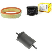 Bosch Filtre Bakım Seti Dacia Logan 1.6 90 Beygir Benzinli 2006-2011 Hava + Yağ F. + Yakıt Filtre Bosch