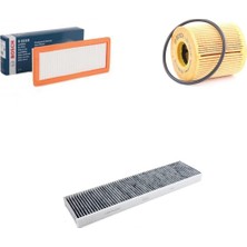 Bosch Filtre Bakım Seti Mini Clubman R55 1.6 S 2007-2010 175-184 Beygir Hava + Yağ F. + Polen Filtre Bosch