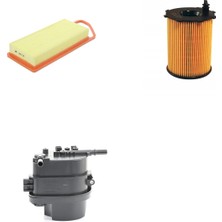 Bosch Filtre Bakım Seti Peugeot 206+ 1.4 Hdı Dizel 2009-2010 DV4TD/TED/TED4 Hava + Yağ F. + Yakıt Filtre Bosch