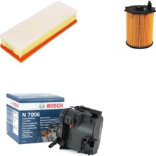 Bosch Filtre Bakım Seti Peugeot 206 1.6 Hdı Dizel 2004-2009 Hava + Yağ F. + Yakıt Filtre Bosch