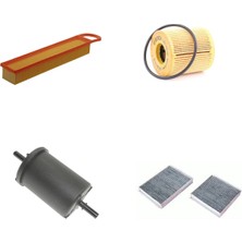 Bosch Filtre Bakım Seti Peugeot 207 1.6 Benzinli 120 Beygir Hava + Yağ F + Yakıt F. + Polen Bosch