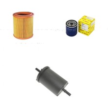 Filtre Bakım Seti Peugeot 306 1.4 Benzinli 75 Beygir 1996-2000 Hava + Yağ F. + Yakıt Filtre Bosch