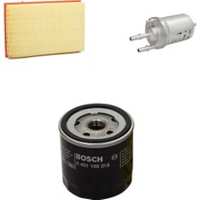 Bosch Filtre Bakım Seti Seat Cordoba 1.4 Benzinli 2006-2009 Hava + Yağ F. + Yakıt Filtre Bosch