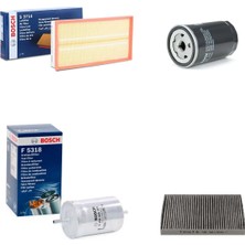 Bosch Filtre Bakım Seti Seat Toledo 1.8 1999-2002 Hava + Yağ F + Yakıt F. + Polen Bosch