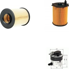Bosch Filtre Bakım Seti Volvo S40 Iı 1.6 D 109 Beygir Dizel 2008-2013 Hava + Yağ F. + Yakıt Filtre Bosch