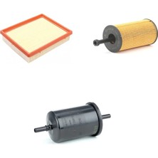 Bosch Filtre Bakım Seti Peugeot 206+ 1.4 Benzin 2009+ Hava + Yağ F. + Yakıt Filtre Bosch
