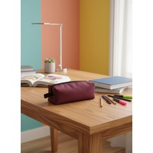 İvaLife Iva Kalemlik El Yapımı Kalemlik Tek Gözlü Kalem Kutusu Bordo Renkli Kalem Çantası