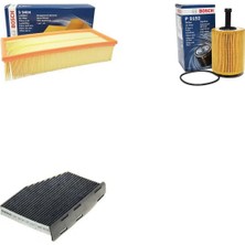 Bosch Filtre Bakım Seti Skoda Superb 2.0 Tdı Dizel 2010-2015 Bkd Bmp Cbbb Motor Hava + Yağ F. + Polen Filtre Bosch