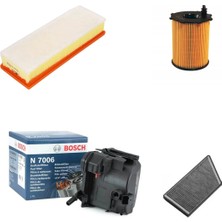 Bosch Filtre Bakım Seti Peugeot 206 1.6 Hdı Dizel 2004-2009 Hava + Yağ F + Yakıt F. + Polen Sion