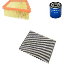 Bosch Filtre Bakım Seti Ford Fiesta 1.6 Benzinli 2011-2017 Hava + Yağ F. + Polen Filtre Bosch