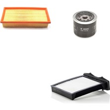 Bosch Filtre Bakım Seti Land Rover Freelander 2.0 Dizel 98 Beygir 20T2N Motor 1998-2001 Hava + Yağ F. + Polen Filtre Sardes