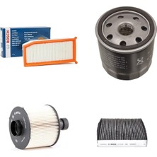 Bosch Filtre Bakım Seti Dacia Sandero Iı 1.5 Dci 2013+ 90 Beygir Hava + Yağ F + Yakıt F. + Polen Bosch