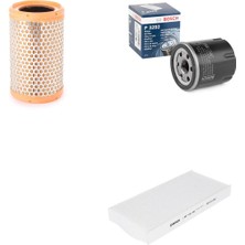 Bosch Filtre Bakım Seti Renault Twingo 1.2 1997-2002 Hava + Yağ F. + Polen Filtre Sardes