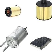 Bosch Filtre Bakım Seti Volkswagen Jetta 1.4 Tsı 2007-2008 122 Beygir Caxa Motor Hava + Yağ F + Yakıt F. + Polen Bosch