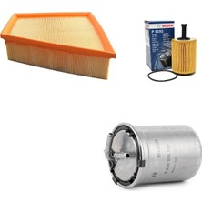 Bosch Filtre Bakım Seti Volkswagen Polo 1.4 Tdı Dizel 9n 2002-2009 Bnm Bwb Bms Bnv Motor 70-80 Beygir Hava + Yağ F. + Yakıt Filtre Bosch