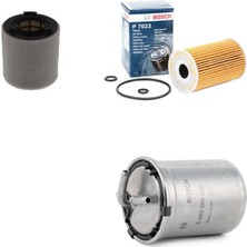 Bosch Filtre Bakım Seti Volkswagen Polo 1.6 Tdı Dizel 6r 6c 2010-2016 Hava + Yağ F. + Yakıt Filtre Bosch