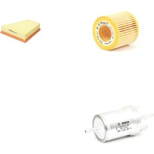 Bosch Filtre Bakım Seti Skoda Fabia 1.2 70 Beygir 2011-2014 Benzin Hava + Yağ F. + Yakıt Filtre Bosch