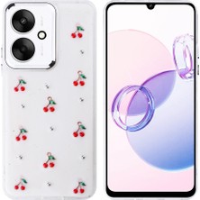 Xiaomi Poco C65 Uyumlu Kılıf Airbag Tasarımlı Simli Şeffaf Zore Kutup Kapak