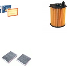 Bosch Filtre Bakım Seti Peugeot 207 1.4 Hdı Dizel 2011-2012 Hava + Yağ F. + Polen Filtre Sardes