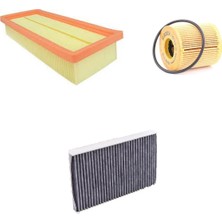 Bosch Filtre Bakım Seti Citroen C2 1.6 Benzinli 2005+ 125 Beygir Hava + Yağ F. + Polen Filtre Sardes