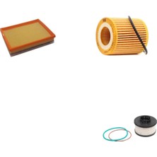 Bosch Filtre Bakım Seti Opel Crossland 1.5 Dizel Hava + Yağ F. + Yakıt Filtre Purflux