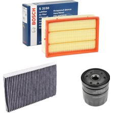 Bosch Filtre Bakım Seti Peugeot 307 2.0 Hdı Dizel Hava + Yağ F. + Polen Filtre Bosch
