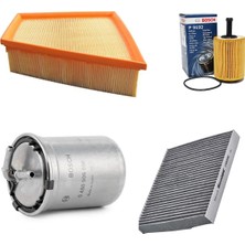 Bosch Filtre Bakım Seti Skoda Fabia 1.4 Tdı 2008-2010 Dizel Hava + Yağ F + Yakıt F. + Polen Bosch