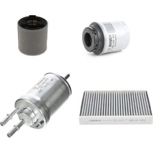 Bosch Filtre Bakım Seti Skoda Fabia 1.4 Tsı 2011-2012 Benzinli Hava + Yağ F + Yakıt F. + Polen Bosch