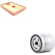 Bosch Filtre Bakım Seti Skoda Rapid 1.4 Tsı 2013-2016 125 Beygir Czca Motor Hava + Yağ Filtre