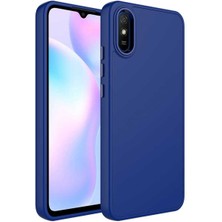 Xiaomi Redmi 9A Uyumlu Kılıf Metal Çerçeve ve Buton Tasarımlı Silikon Zore Luna Kapak