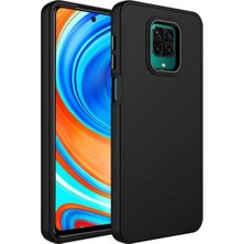 Xiaomi Redmi Note 9 Pro Uyumlu Kılıf Metal Çerçeve ve Buton Tasarımlı Silikon Zore Luna Kapak