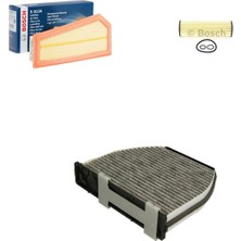 Bosch Filtre Bakım Seti Mercedes W212 E200 Cgı Benzin 2010-2012 Hava + Yağ F. + Polen Filtre Bosch